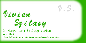 vivien szilasy business card